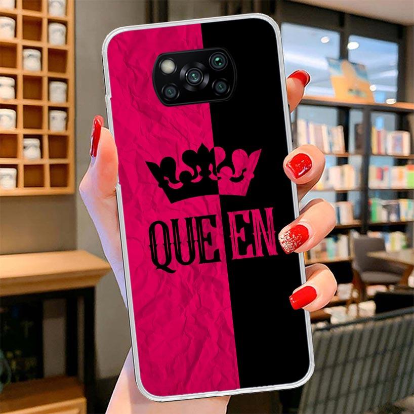 Lovers King Queen Cover Phone Case For Xiaomi Poco F7 Ultra X7 X6 X5 Pro M7 Redmi 15C 15 13C 13 12C 12 10C 10 9A 9C 9T 9 Shell P