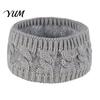 Knitted Headband with Fleece Lining Winter for Women, Soft Lined Thermal Hair Ear Warmers Women Band, Thickened Plush Warmer Cold Weather Outdoor