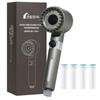 Life Happiness Shower Head with High Water Pressure, Filter, and Silicone Hair Brush