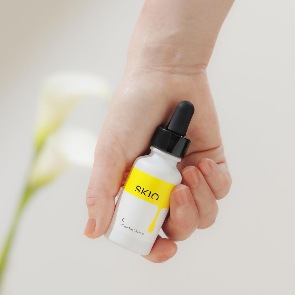 Rohto Pharmaceutical SKIO VC White Peel Serum Stain Pore Care Отбеливающая сыворотка Сыворотка с витамином C White VC Увлажняющий Увлажняющий Сухая кожа Чувствительная
