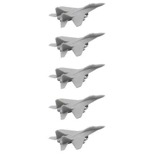 5PCS Russian Mig-35 Fighter Jet Model 1/2000-1/350 Scale Fighter Mold Model for DIY Scene Assembly (1/700 (25mm))