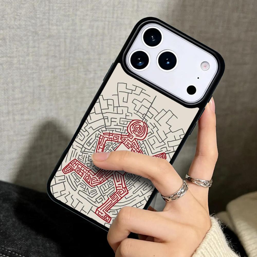 Чехол Case для iPhone 17 Air 16 Pro Max 15 Plus 11 13 Mini 14 12 Задняя крышка телефона Бегущий по лабиринту