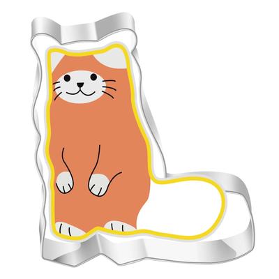 Милая кошечка в форме алюминиевой формы для печенья, металлический резак для теста, форма для выпечки кота, сахарные формы для тортов