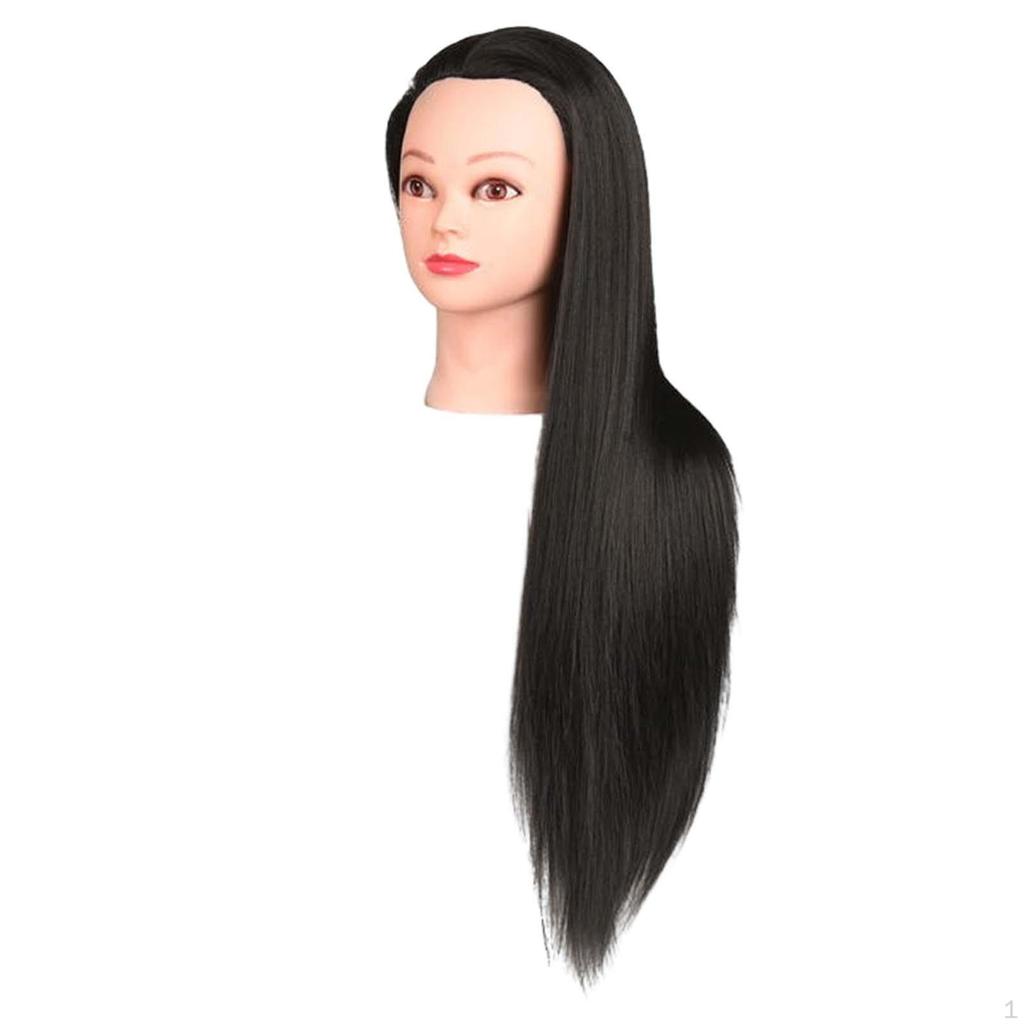 Hair Training Head Manikin Doll Mannequin Long for DIY Cutting