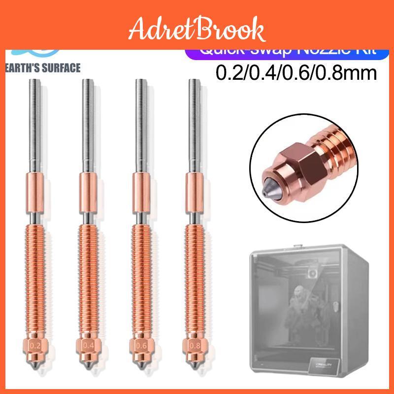 Creality For Printer Parts 3d K2 Plus Nozzle Quickswap Nozzle Kit Hardened Steel Allmetal Design For K2 Plus 3d Printer Nozzle