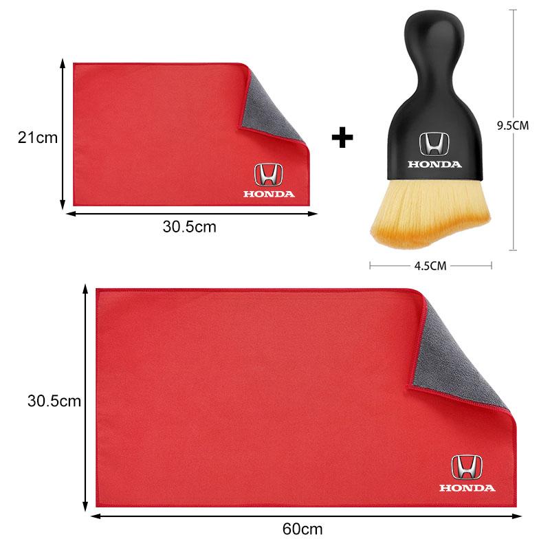 Мягкая щетка для чистки салона автомобиля, полотенце для мойки автомобиля, чистящая салфетка из микрофибры для Honda Civic XR-V HR-V Brv City Accord Odyssey Spirior CRV CRX CRZ