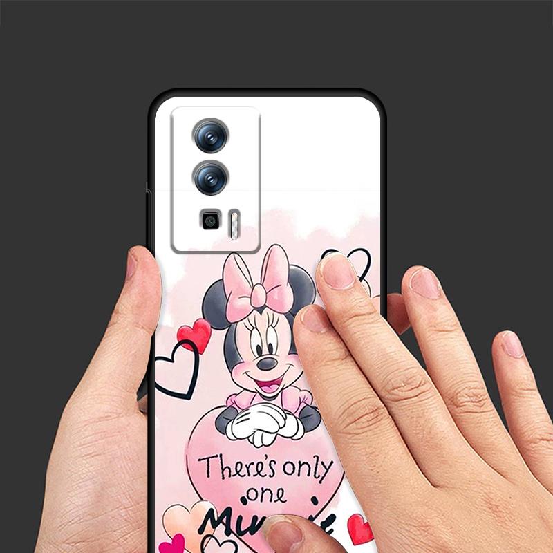 Розовый Микки Маус для Xiaomi Redmi 9A 9C 9AT 10C 9 9T 10 12C 13C 8 12 K60 A1 K50 K40 5G черный мягкий чехол для телефона