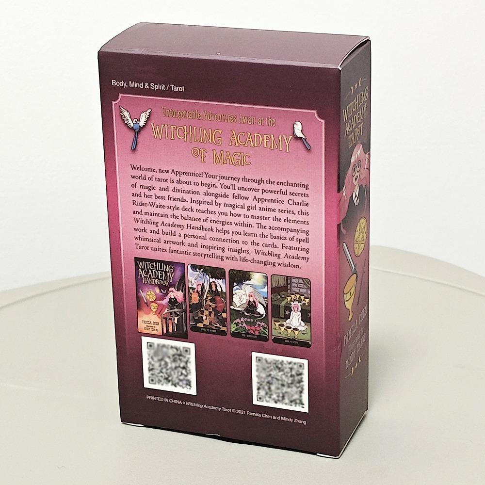 Колода Таро Академии Ведьмочек 12*7см 78 шт. Карты Таро с причудливыми иллюстрациями и вдохновляющими прозрениями, основанными на системе Райдера