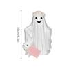 Ghost Walking Dog Halloween Desktop Ornaments Cute Resin Figurines Ornaments For Desk Table Mantle Fireplace Bookshelf Home