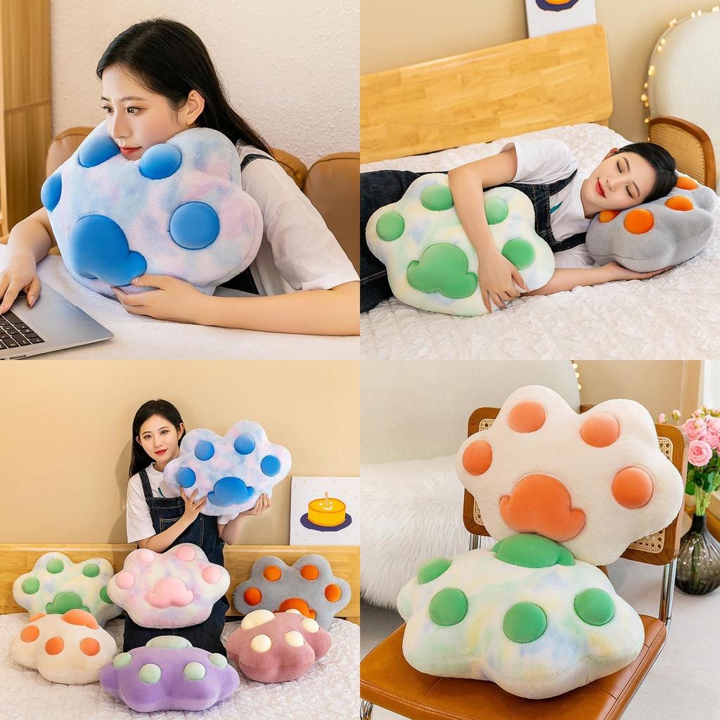 Soft And Cuddly Plush Toy Cat Claw Pillow In Various Colors For Kids And Teenagers