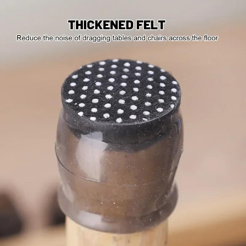 1/24 шт. защитный чехол для ножек мебели, резиновый чехол для ножки стула и стола, противоскользящий коврик для пола, тихий протектор для мебели, аксессуар для мебели