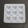 Силиконовая форма в виде сердца с 9 отверстиями, форма для шоколадного печенья на день Святого Валентина, форма для мастики, кухонный инструмент для выпечки тортов, форма для помадки