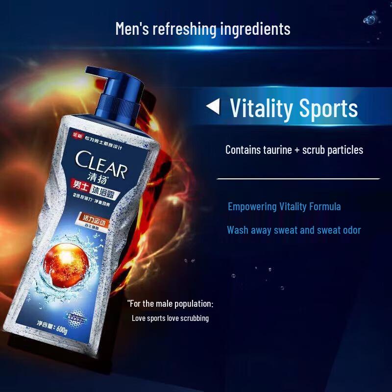 Clear Men Icy Cool Refreshing Shower Gel