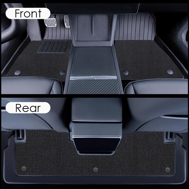 Floor Mat with Carpet for Tesla Model 3 Highland 2026 Accessories Waterproof TPE Floor Liner for Tesla Model 3 Highland 2025