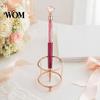Flowing Glitter Writing Tool 5PCS Metal Diamond Ballpoint Pens, with Sparkling Rhinestone Decor, Crystal Office Pen Smooth Press Mechanism Pen,