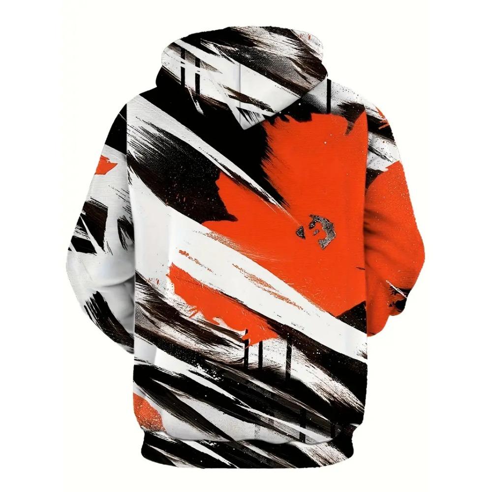 Мужская толстовка с капюшоном, осенняя повседневная толстовка с длинным рукавом, с графическим принтом, модная толстовка для активного отдыха, мужской пуловер, свободная одежда