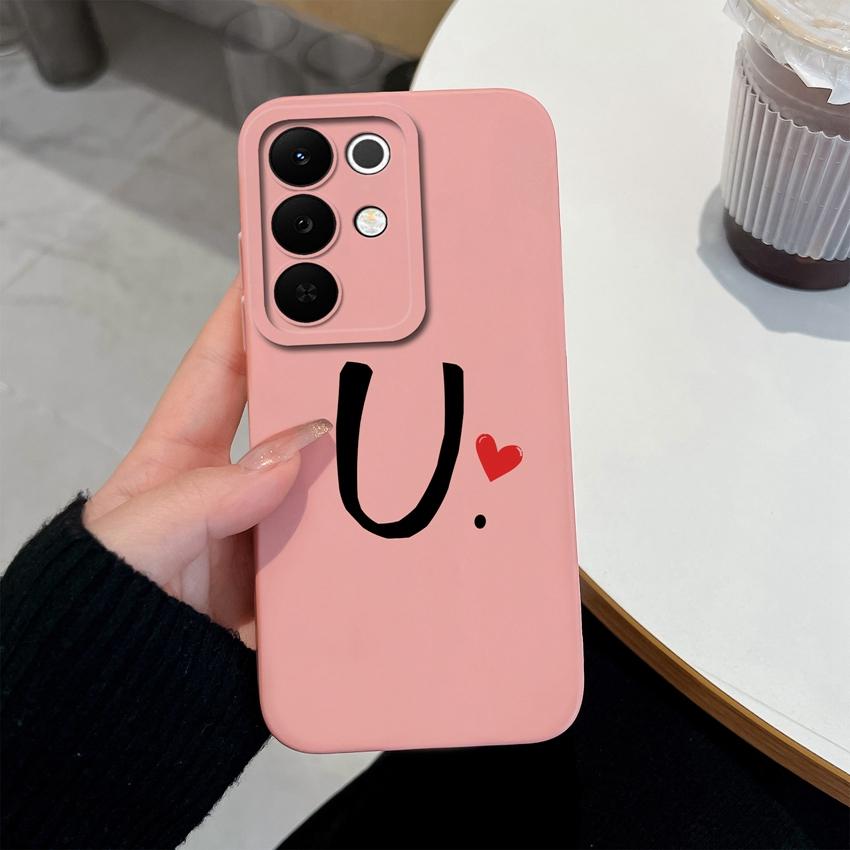 Простой Чехол для Телефона с Узором из Букв Для Oppo Realme C85 Pro C75 C75x C73 C71 C67 C65 C63 C61 C55 C53 C51 C35 Квадратный Матовый Силиконовый Противоскользящий Чехол