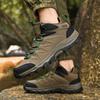Мужская походная обувь для активного отдыха на весну и осень, большие походные туфли с высоким верхом, нескользящая спортивная обувь для бега и города,