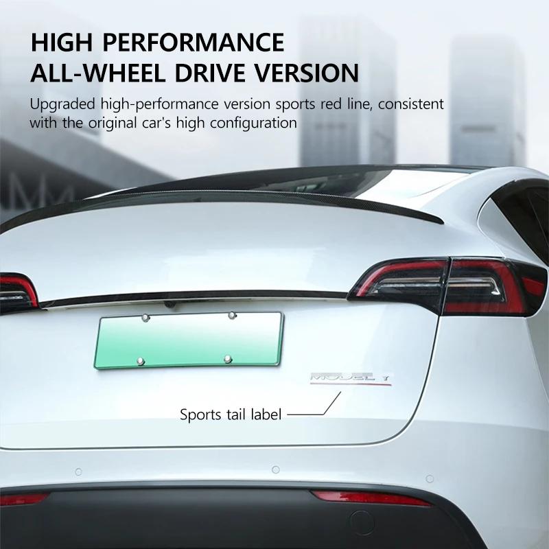 Наклейка Задний Значок Performance Sport Красная Полоса Декоративные Аксессуары Декоративные Наклейки Performance для Tesla Model 3 Y