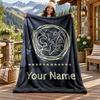 Club America Custom Name Flannel Blanket Personalized Soft Warm Plush Throw Blanket Customized Gift for Family Friends