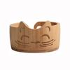 Practical Wooden Yarn Bowl With Holes Yarn Organizer Durable Knitting Storage Bowl  Crocheting