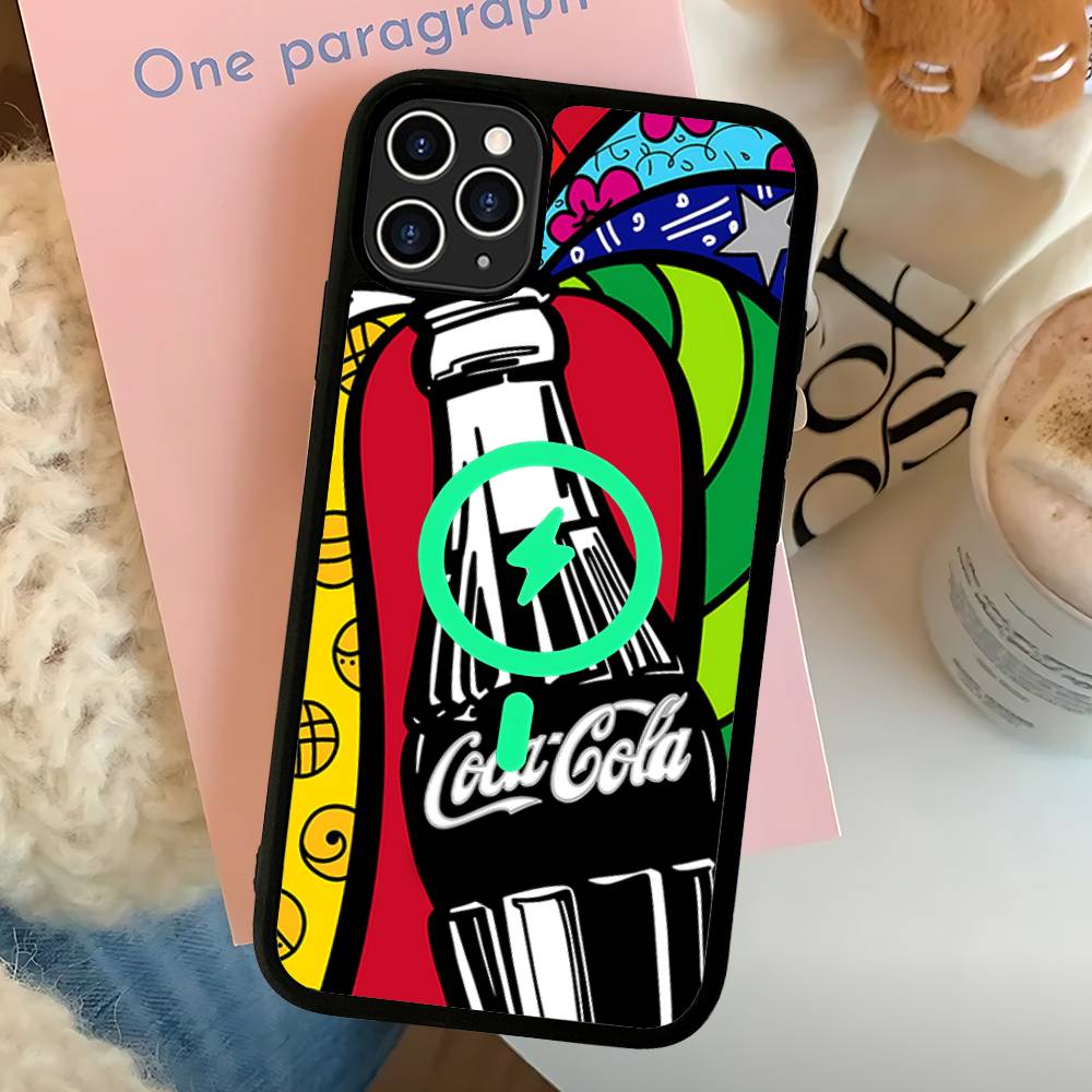 Coca-cola Vintage Phone Case For IPhone 13 14 15 11 12 16 17 Pro Max Plus For Magsafe Magnetic Shell