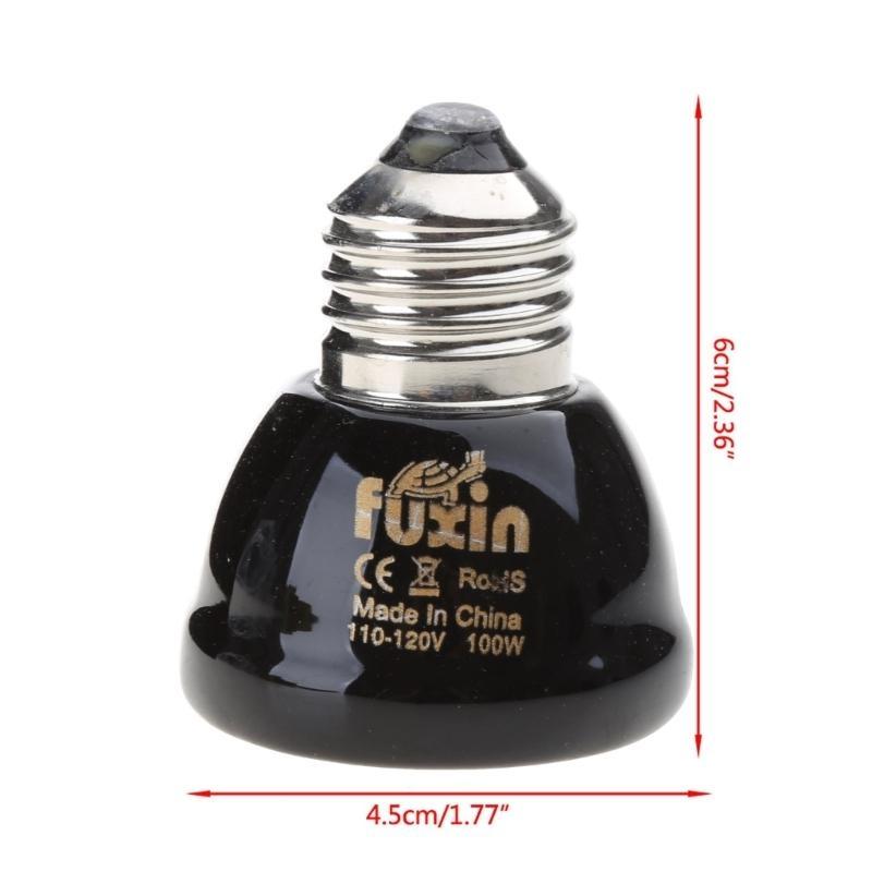Heating Bulb E27 100W Ceramic Night Light Terrarium Heater Emitter for Brooder Lambs Snake