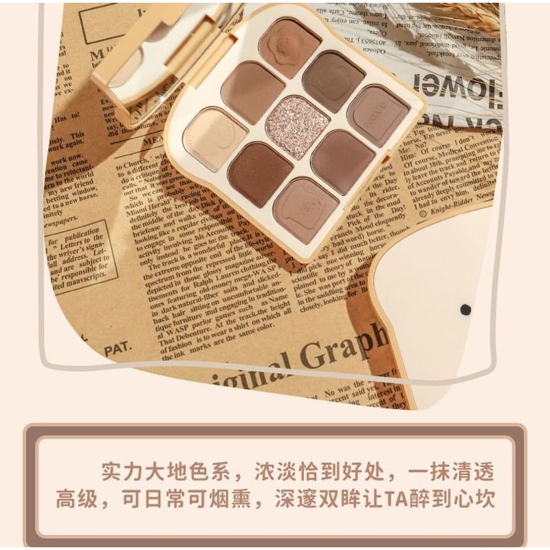 NOVO - 9 Colours Soft Toast Eyeshadow Palette - 3 Shades
