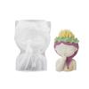 Flower Pot Silicone Mold 3D Girl Succulent Planter Concrete Mold DIY Craft Vase Resin Epoxy Mold DIY Pen Holder Decor