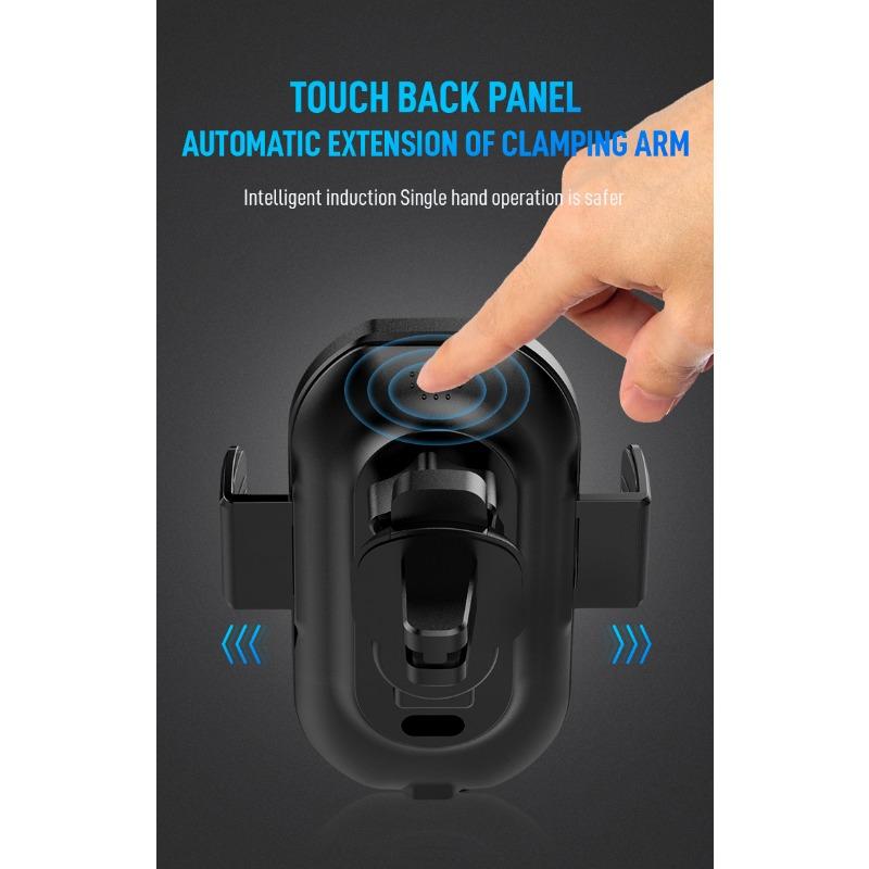 2024 Magic Clip A7S Car Mobile Phone Wireless Charging Bracket Car Air Outlet Magnetic Suction Charger Navigation Rack Car Supplies