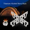 Lixada Titanium Alcohol Stove Rack Cross Stand Outdoor Camping Stove Stand Support Rack