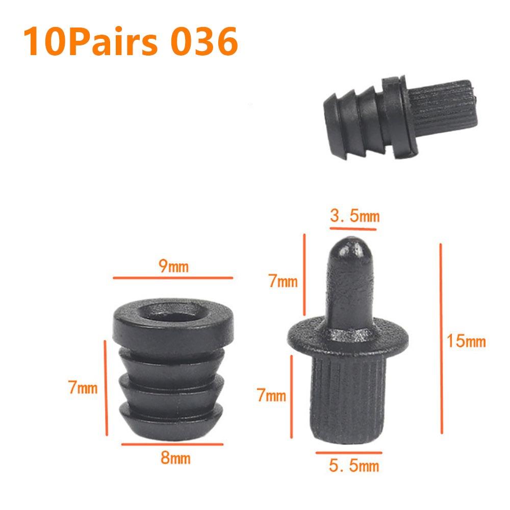 10Pairs Screw Clip Speaker Grill Pegs Kit DIY Plastic Audio Speaker Buckles Pin Type Ball Socket Net Cover Buckles