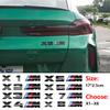 SQLI6 ABS Car Trunk Badge Emblem M Series Numbers For BMW X3M X2M X5M M6 X4M F48 G01 E84 E83 F39 F10 F30 G11 Auto Tuning Accessories