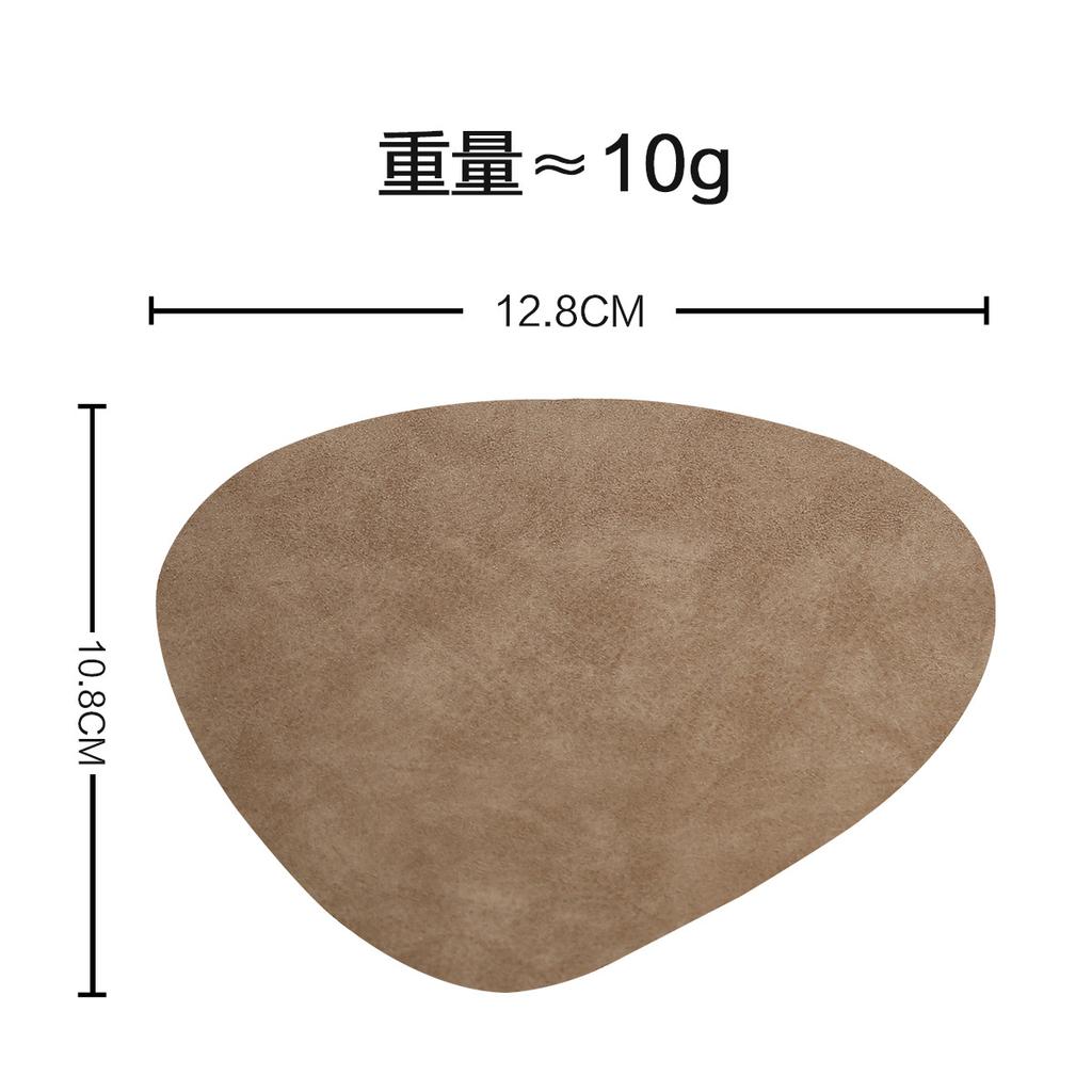 Special-shaped leather placemat household heat insulation mat waterproof and oil-proof dining table mat Nordic anti-scalding western dining mat