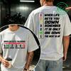 Summer New Tshirt Unisex When Life Gets You 1 Down 5 Up Motorcycle Shift Print Casual T Shirt Tees Plus Size Short Sleeve Tops