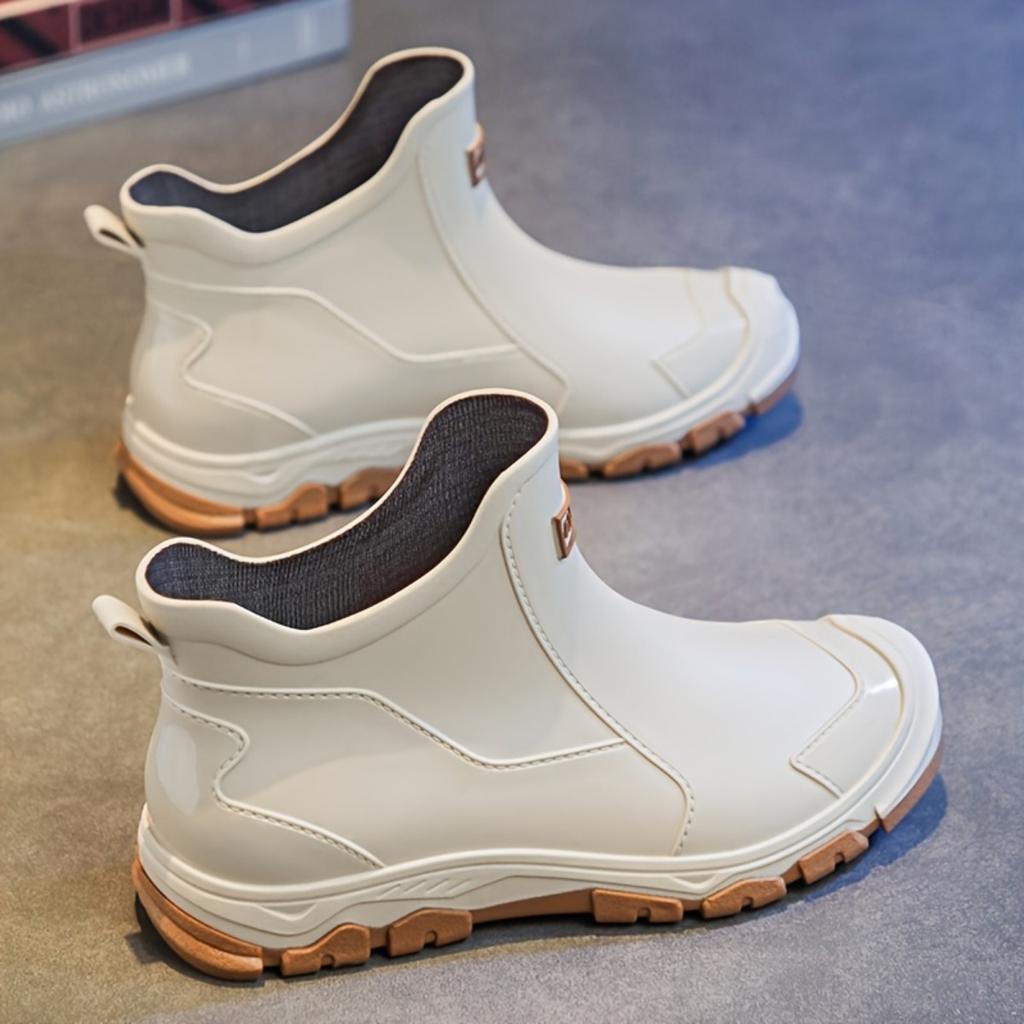 Женские и мужские модные резиновые сапоги, дождевые сапоги, высококачественные, водонепроницаемые и нескользящие дождевые сапоги, водные сапоги, садовая обувь, обувь для рыбалки