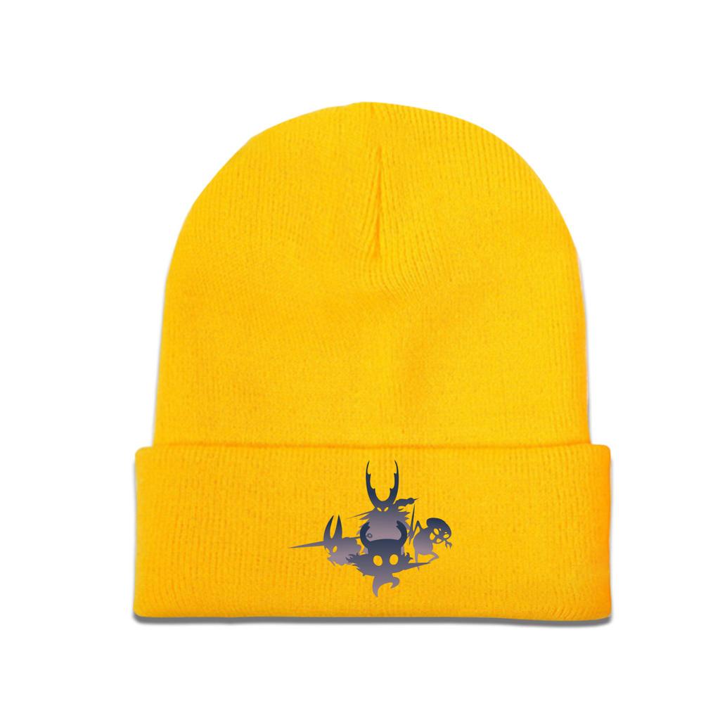 Полый рыцарь, градиентная вязаная шапка, шапка, зимние шапки, теплые унисекс, модные шапки с черепом для видеоигр, унисекс, женский подарок