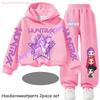 Huntrx Girls' Printed Hoodie and Pants Set, 100% Cotton