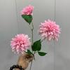 Long Branch Artificial Dahlia Flower 3 Heads Hydrangea Flower New Faux Flower  Wedding Decor