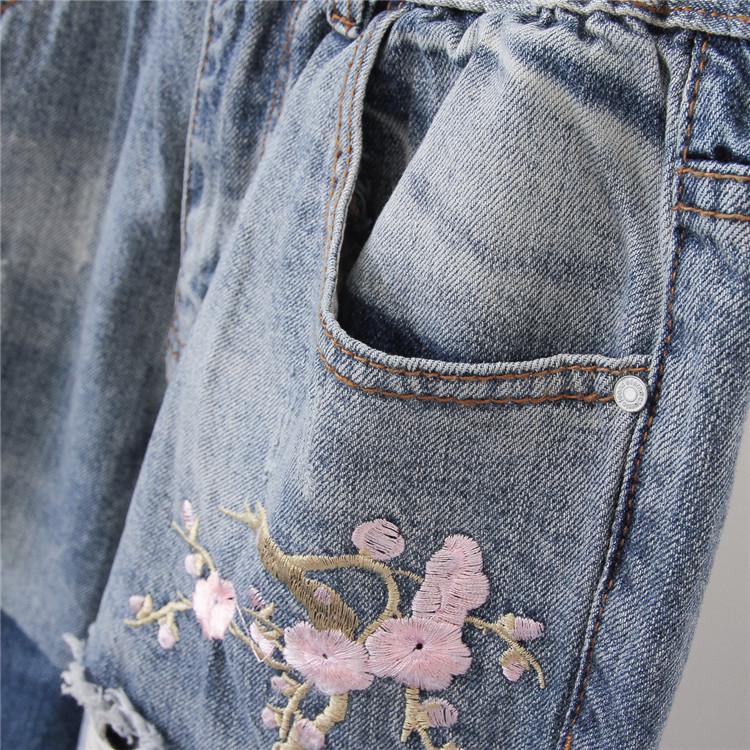 2025 Новое поступление больших размеров женские потертые джинсы с высокой талией свободные шаровары брюки NineLength для пышных девушек повседневные широкие брюки