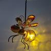Solar Powered Insect Lamp Hanging Flying Insects Lamp Outdoor Garden Bug Light Ornament for Lawn Summer Party Wedding Decor