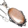 Pendant Fossil Coral Gemstone Valentine'Day Gift Silver Jewelry 2.5"