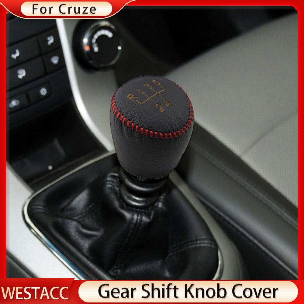 Руководство по эксплуатации из натуральной кожи, 5 6 скоростей, ручка переключения передач, чехол ручного тормоза для Chevrolet Cruze Sedan Hatchback 2008-2014 MT