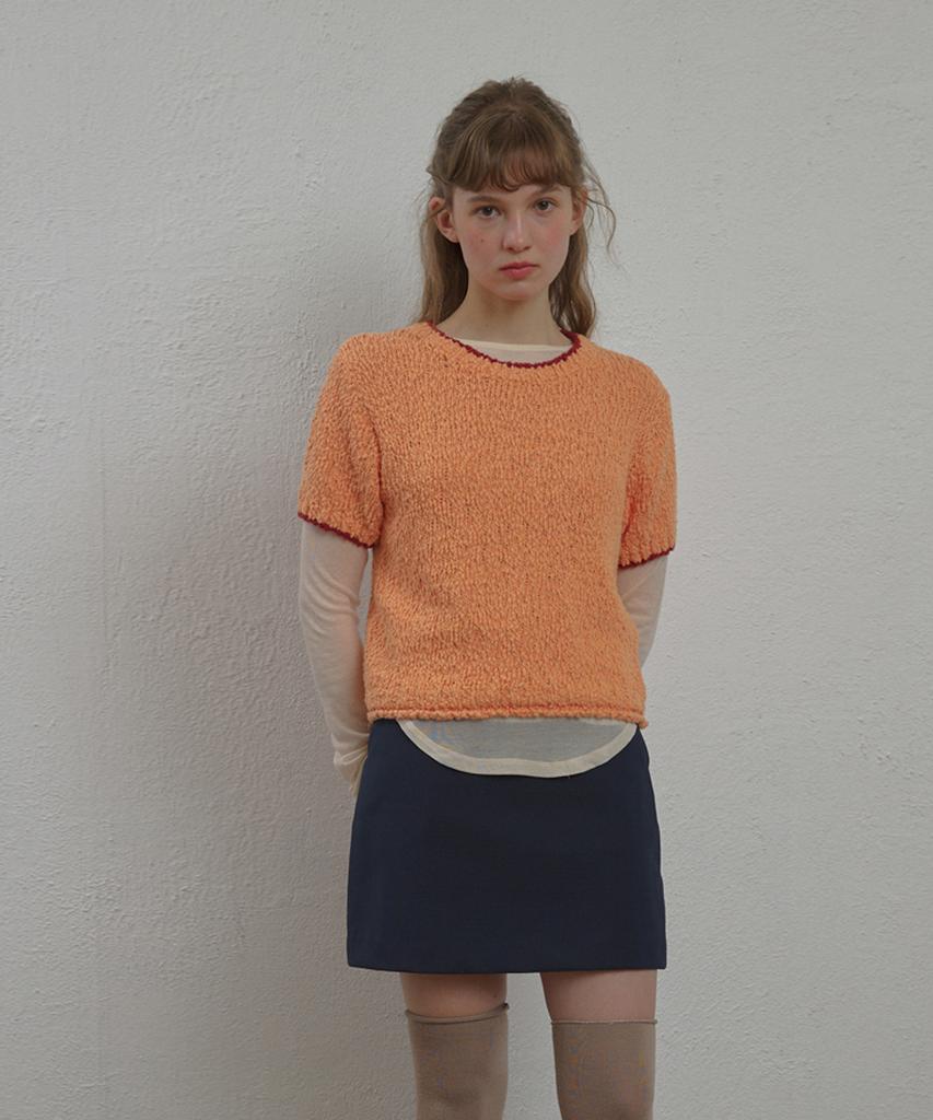 SSEMI Color Point Knit - Orange