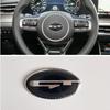 WFKY9 3D Aluminium Car Steering Wheel Center Emblem Badge Sticker Decal For KIA K2 K3 K5 KX5 GT Forte Rio Optima Sorento Accessories