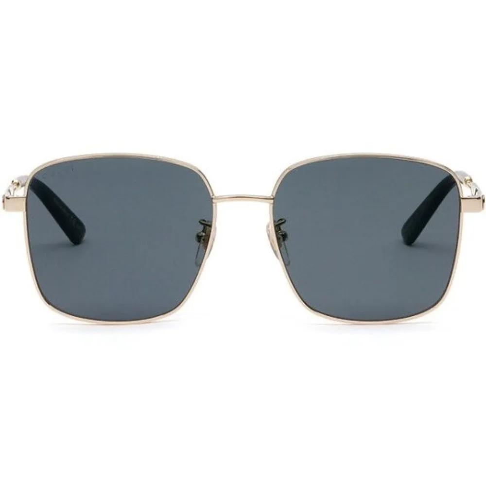 [Gucci] Sunglasses GG0852SK 002 Large Size Square Fashion Three Stripes