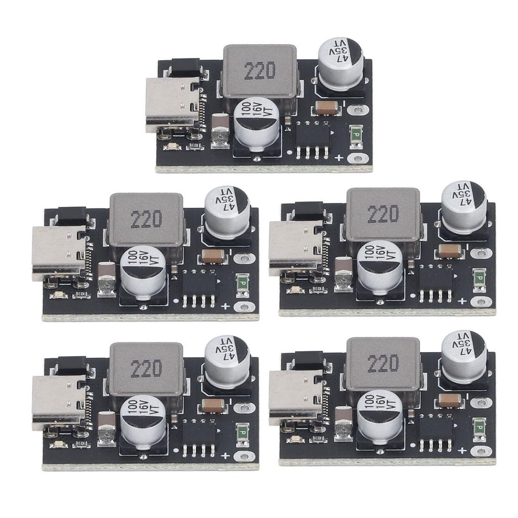 5Pcs Buck Module DC Power Supply Converter 6~32V to QC3.0 PD3.0 Mobile Phone Smart Fast Charge Type 