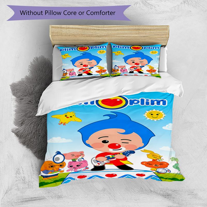 3pcs Flim Flim2 Design Cover Set - HD Printed Bedding with 1 Cover and 2 Pillowcases - Perfect for Home and Dorm Decor