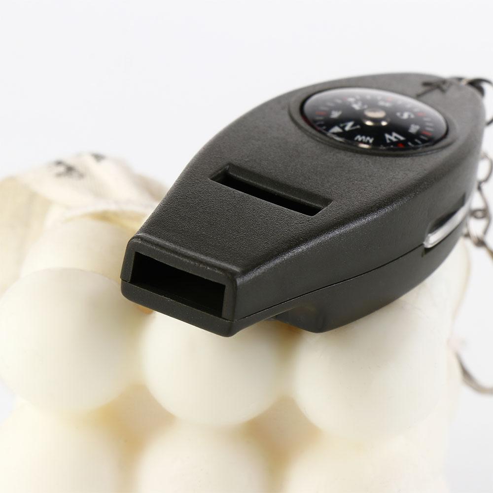 Multifunction Survival Whistle 4 in 1 Outdoor Whistle Safety Emergency Whistle Outdoor Sports