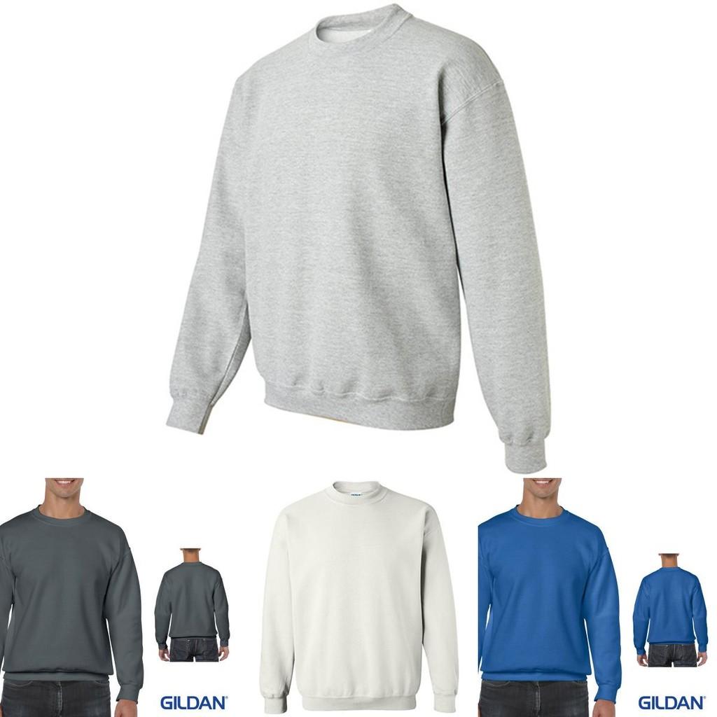 Классический однотонный пуловер Gildan Heavy для взрослых с круглым вырезом для стильной и удобной рабочей одежды